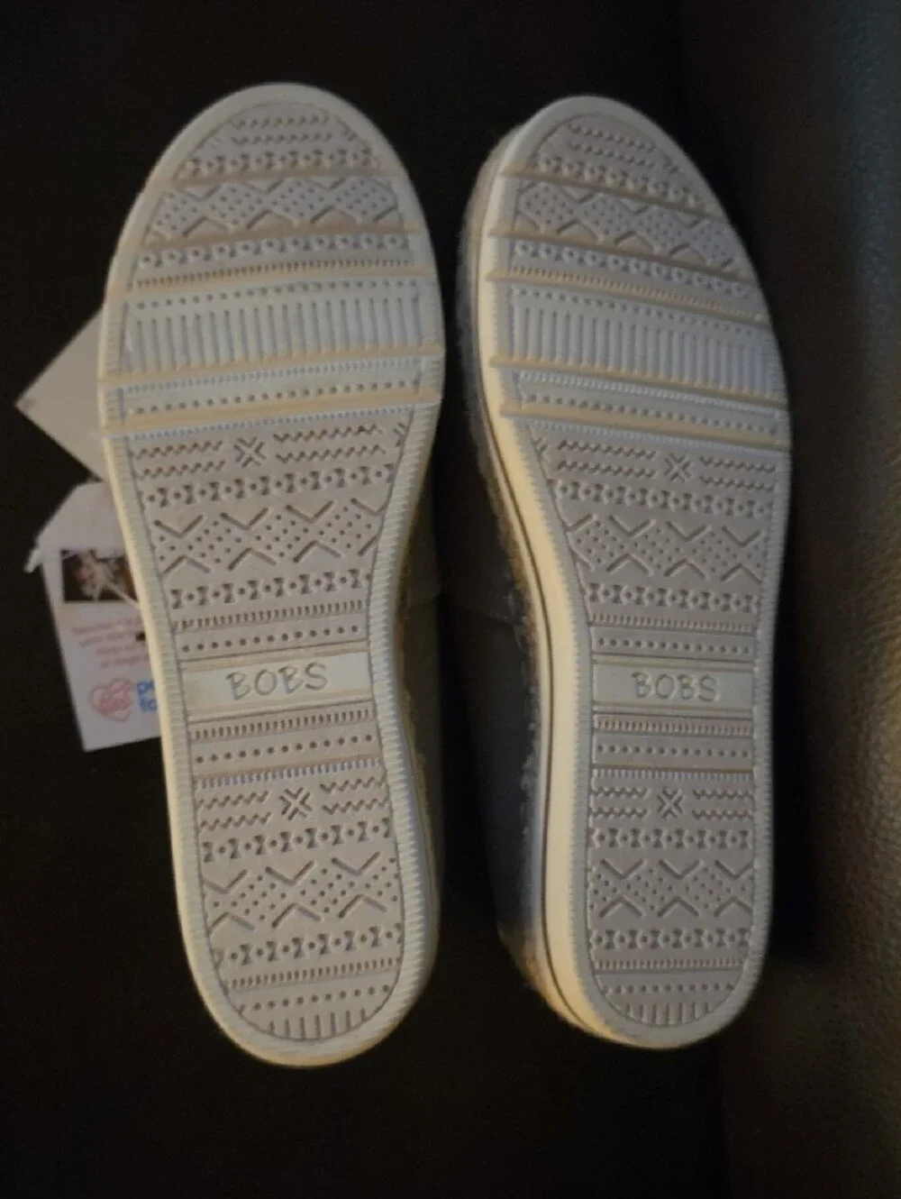 BOBS from Skechers Womens Brown-gray Slip-On Memory Foam Loafers